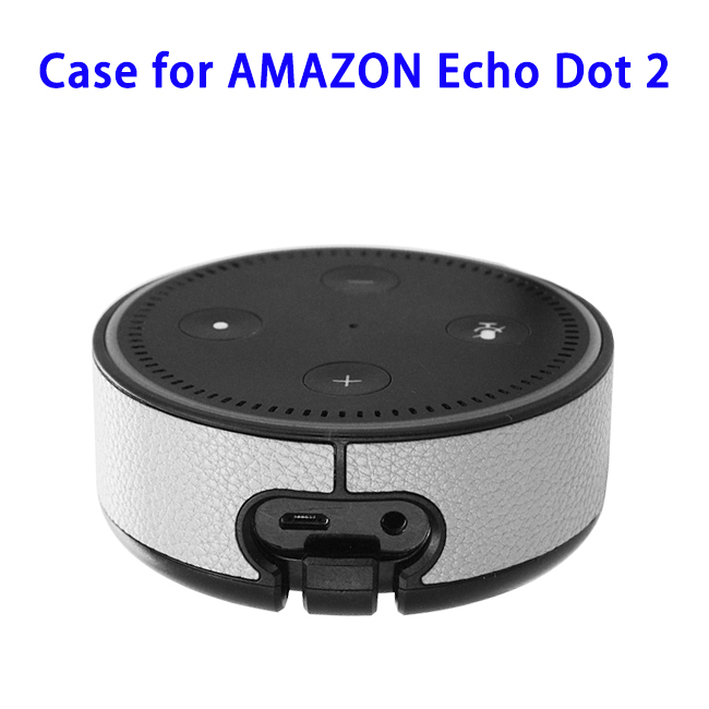 Wall Mount Stand Guard Holder for Amazon Echo Dot 2nd (White)