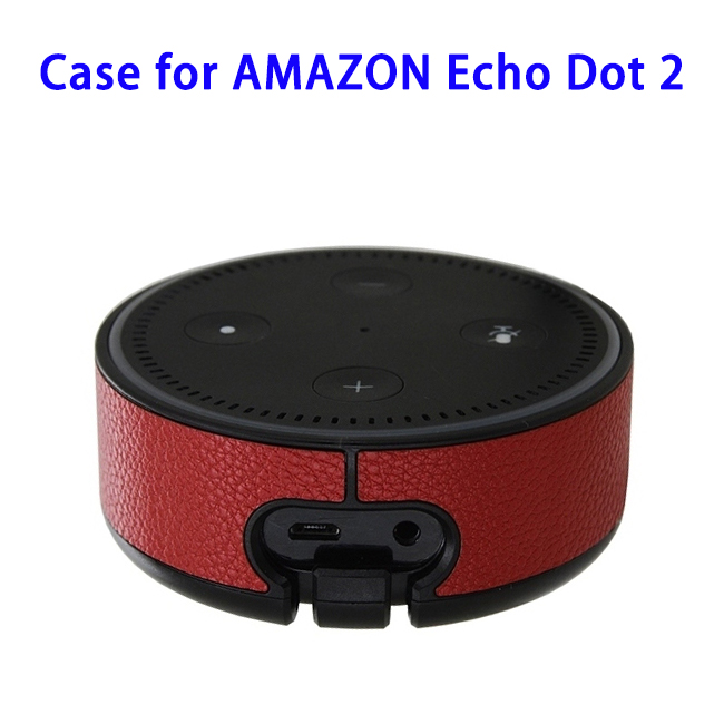 Wall Mount Stand Guard Holder for Amazon Echo Dot 2nd (Red)