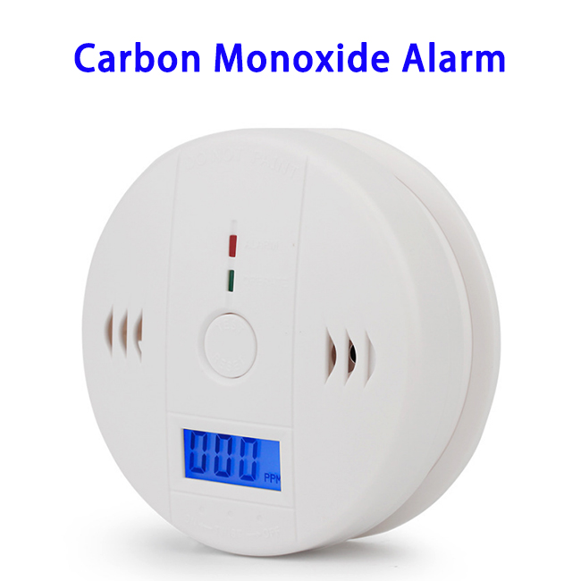 Battery Operated Carbon Monoxide Detector CO Alarm Detector with LCD Digital Display