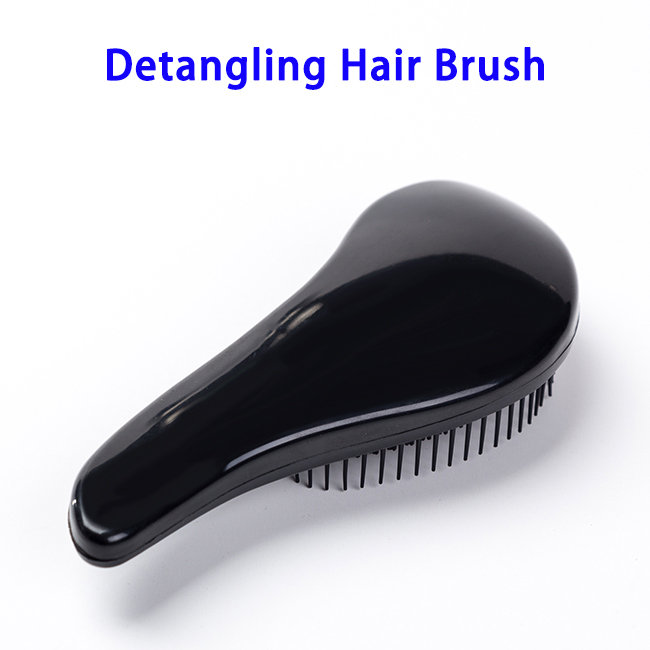 ABS Detangling Hair Comb Brush for Wet and Dry Hair (Black)