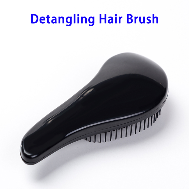 ABS Detangling Hair Comb Brush for Wet and Dry Hair (Black)