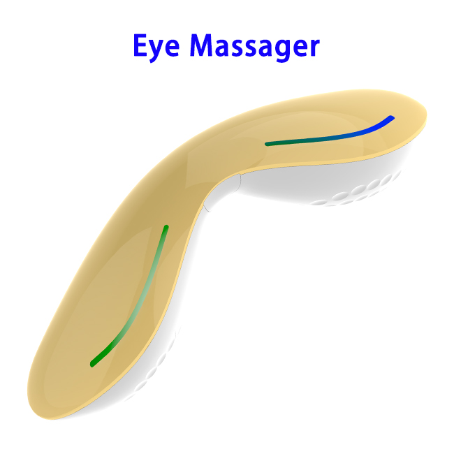 Relieves Dark Circles and Puffiness Eye Battery Powered Vibration Eyes Massager (Golden)