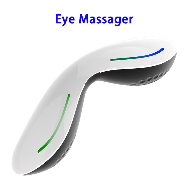 Relieves Dark Circles and Puffiness Eye Battery Powered Vibration Eyes Massager (White)