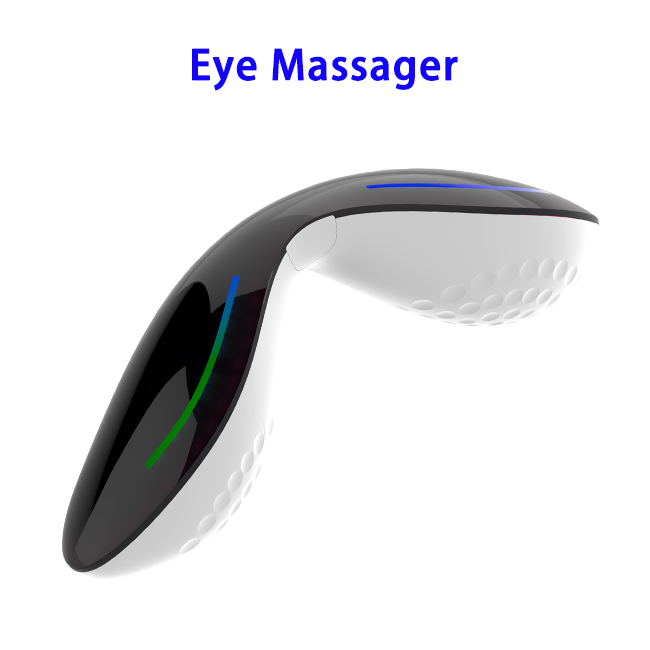 Relieves Dark Circles and Puffiness Eye Battery Powered Vibration Eyes Massager (Black)