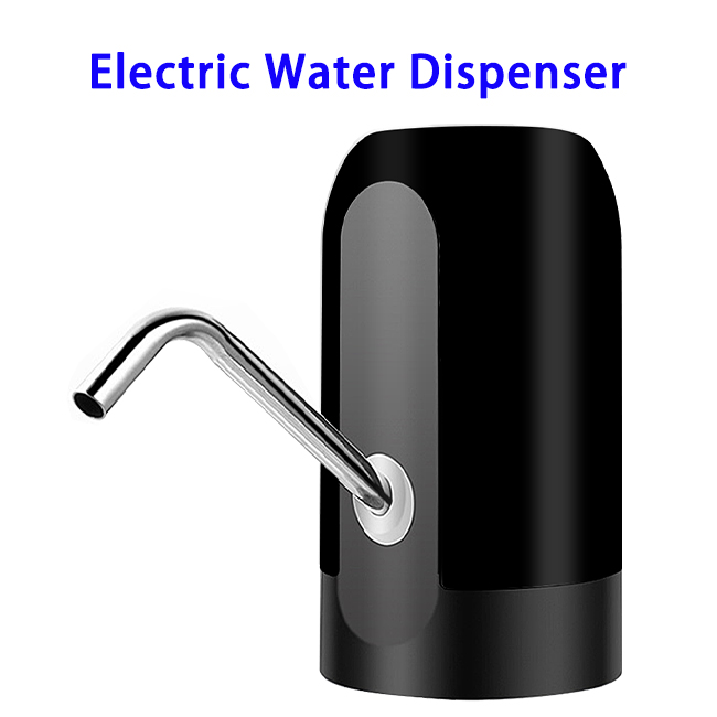Portable Rechargeable Automatic Pump Bottle Electric Water Dispenser(Black)