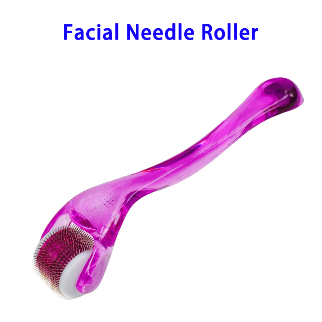 CE Approved Home Use Skin Care 540 Micro Needles Facial Needle Roller Beauty Massage Tools Derma Roller (purple)