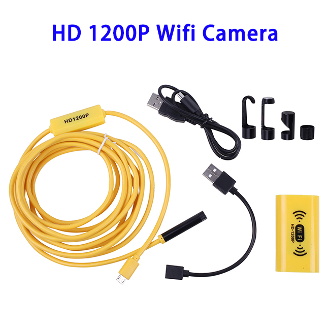 F130 HD 1200P Wifi Endoscope Camera with 8 LEDs for IOS for Android