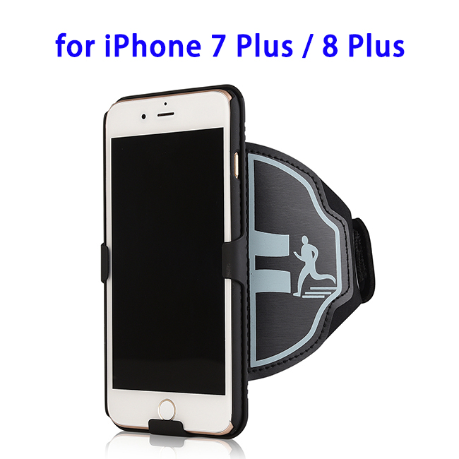2 in 1 Multifunctional Phone Case for iPhone 7 Plus for 8 Plus with Arm Belt 