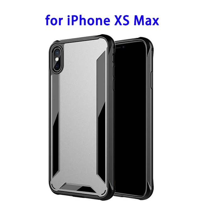 Patent 2 in 1 Shockproof Rugged Protective Cover Case for iPhone XS Max (Black)