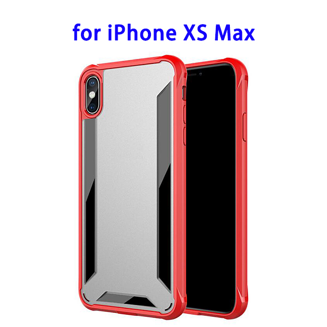 Patent 2 in 1 Shockproof Rugged Protective Cover Case for iPhone XS Max (Red)