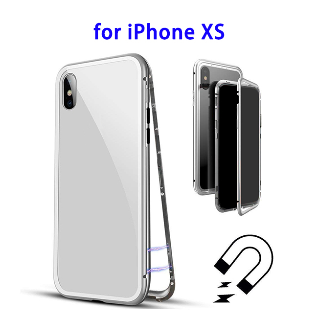 Perfect Case 360 Degree Frame Protective Cover for iPhone XS (Silver)