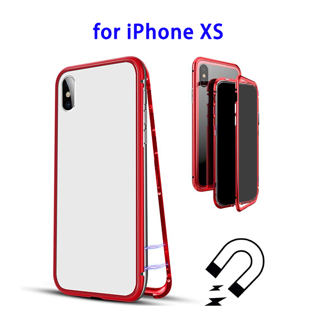 Perfect Case 360 Degree Frame Protective Cover for iPhone XS (Red)