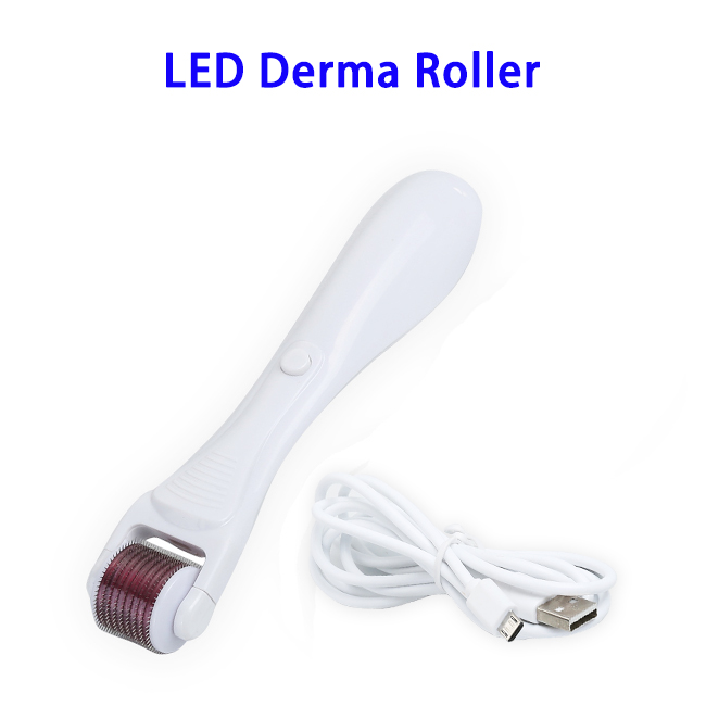 CE Approved Derma Roller Led Therapy System 0.25mm Microneedling Skin Care