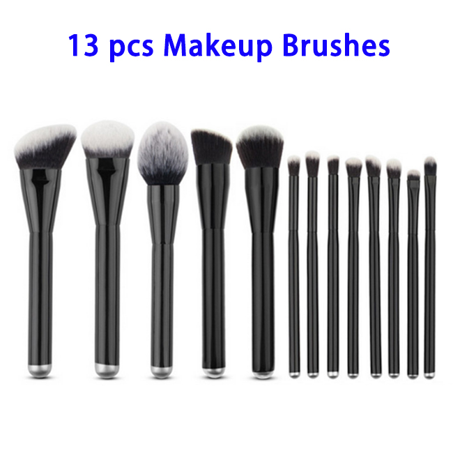 13pcs Makeup Brush Synthetic Fiber Wood Handle Makeup Brushes Set
