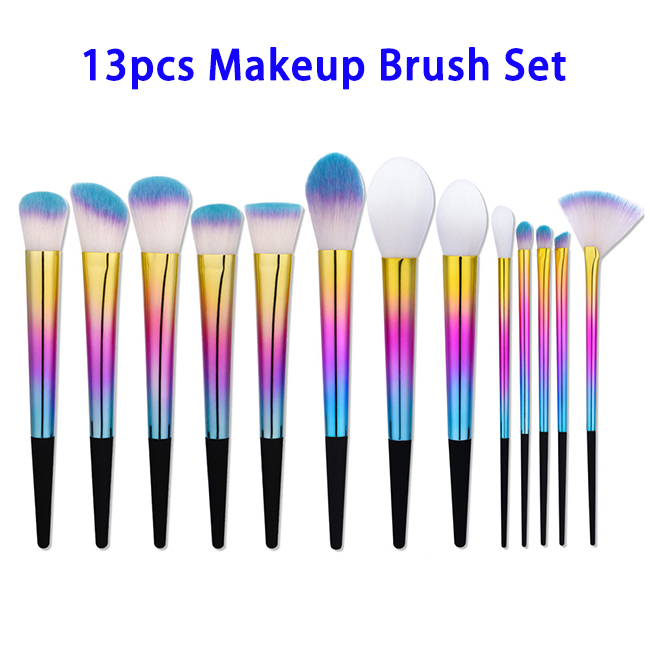 Private Label 13pcs Synthetic Hair Makeup Brush Set