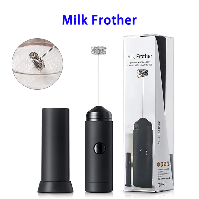 Stainless Steel Battery Operated Electric Handheld Automatic Milk Frother