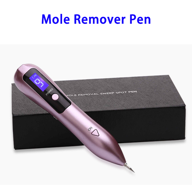 CE ROHS FCC Approved USB Rechargeable LCD Screen Mole Removal Pen (Rose Gold)