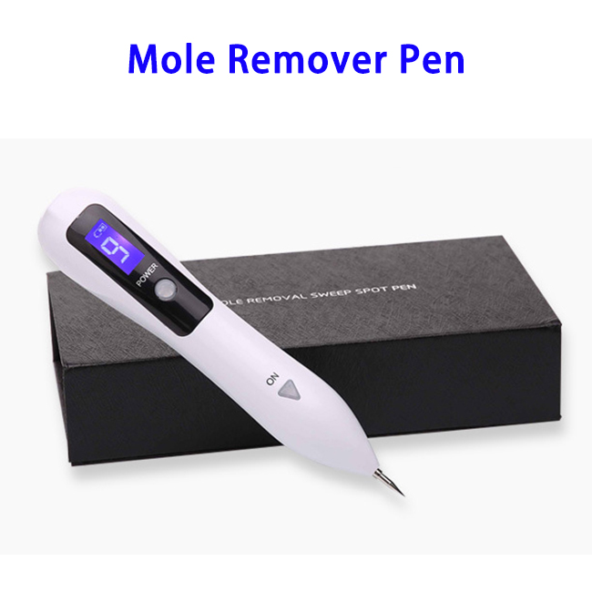 CE ROHS FCC Approved USB Rechargeable LCD Screen Mole Removal Pen (White)