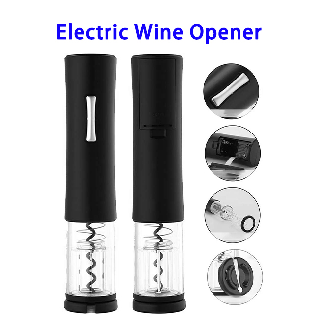 Eco-friendly Customized Automatic Wine Bottle Opener with Foil Cutter