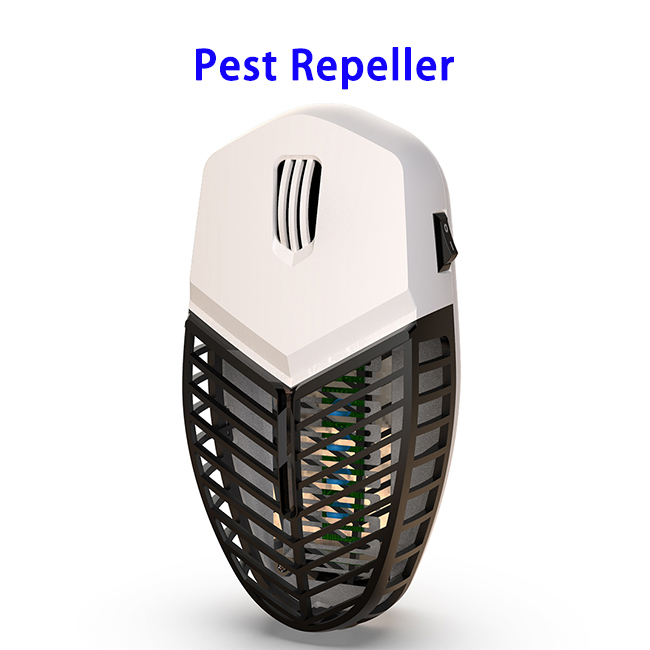Mosquito Killer Lamp Repellent Pest Control Ultrasonic Pest Repeller Plug in Bug Zapper (White)