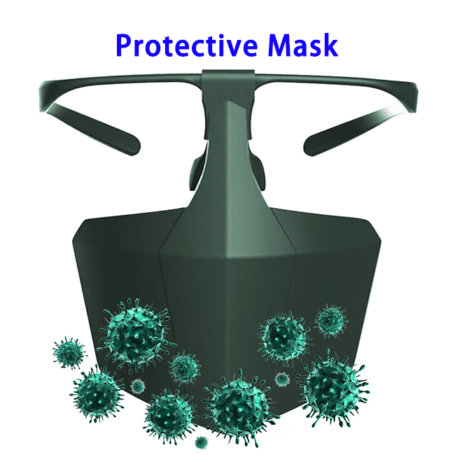 2020 Health Protective Mask Anti Pollution Free Breath Reusable Dust Face Mask (Green)