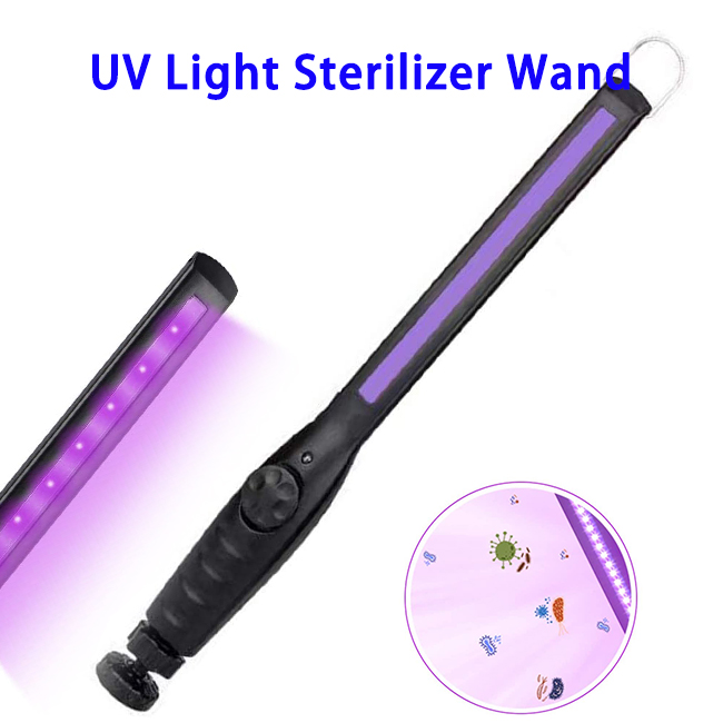 Portable USB Charging Disinfection Stick for Hotel Household UV Sanitizer Lamp Light Sterilization Wand 