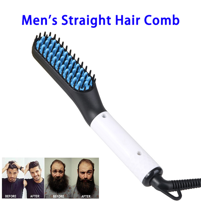 Hot Now Multifunctional 2 in 1 Hair Styler Electric Hot Comb and Beard Straightener