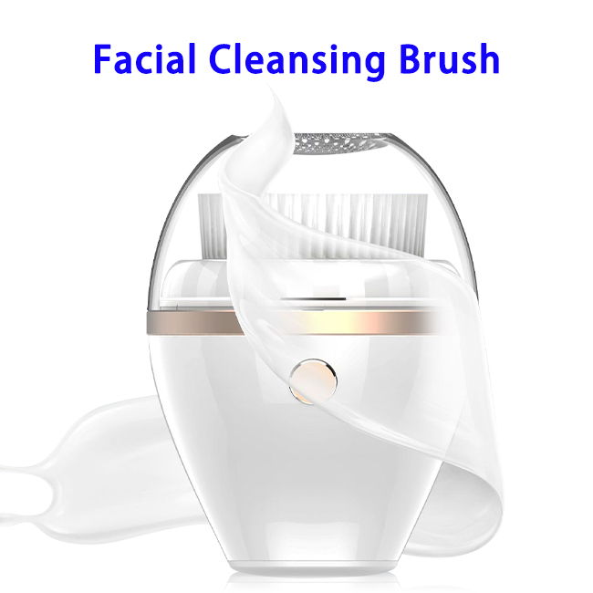 NEWEST Version CE ROHS FCC 3 Gears Waterproof Electric Facial Cleansing Brush