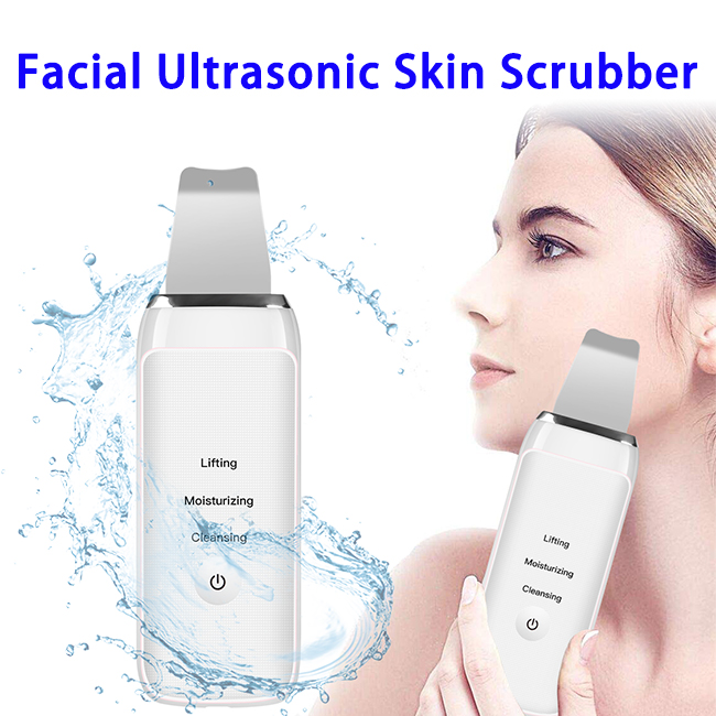 New Arrival CE FCC Approved Portable Ultrasonic Skin Scrubber 