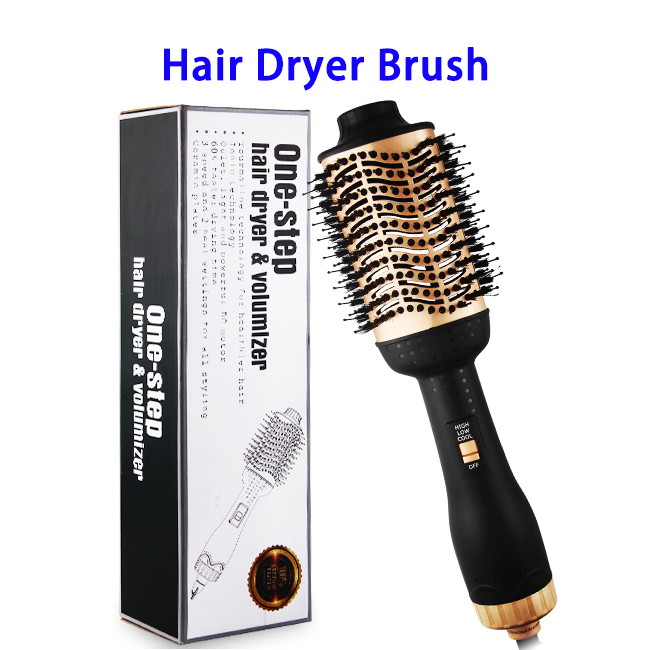 New Design One-Step 3 in 1 Straightener Brush Hair Dryer