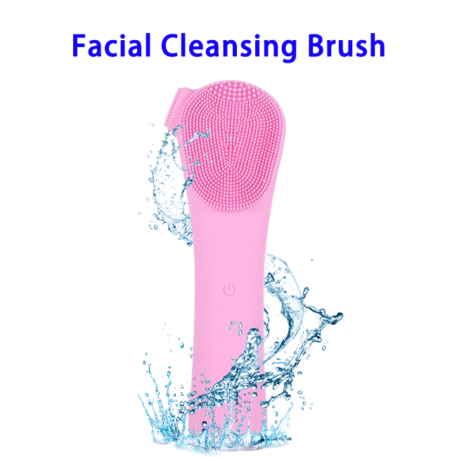 3 in 1 Electric Waterproof Sonic Facial Cleansing Brushes(Pink)