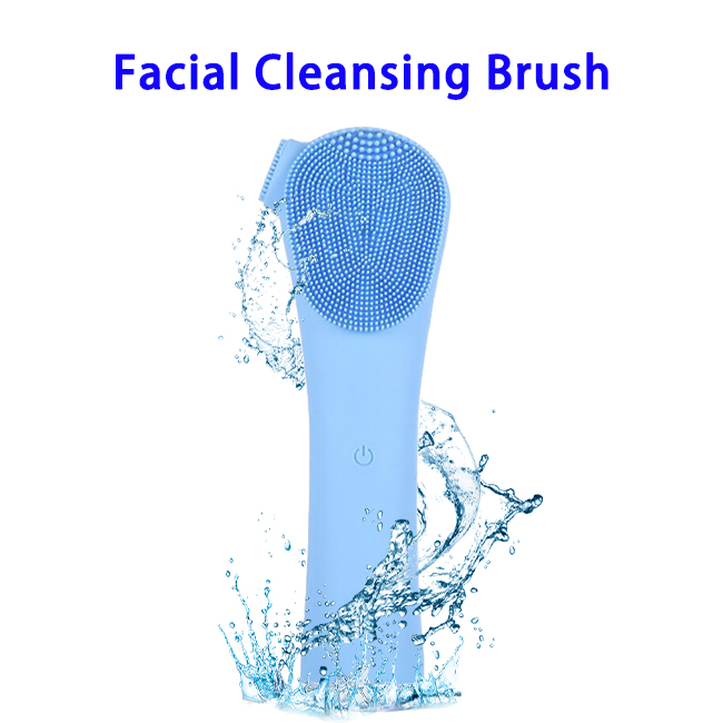 3 in 1 Electric Waterproof Sonic Facial Cleansing Brushes(Blue)