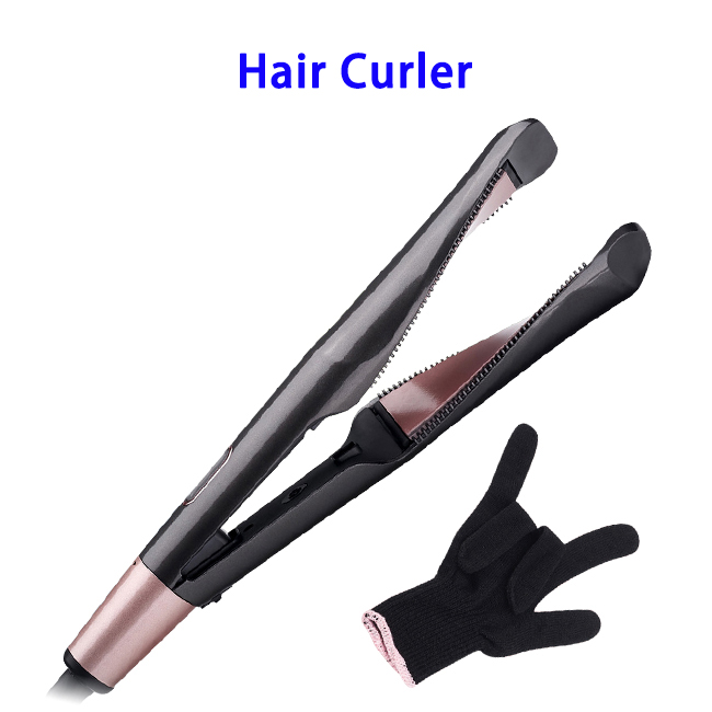 Hot Selling 2 in 1 Electric Automatic Hair Straightener and Curler