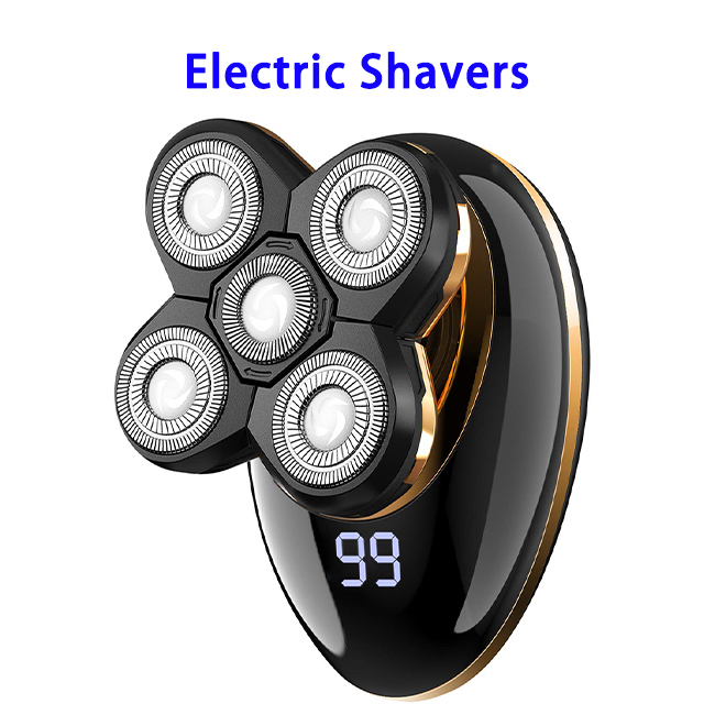 CE ROHS MSDS 5 Shaver Heads LED Electric Shaver Razor Trimmer for Men