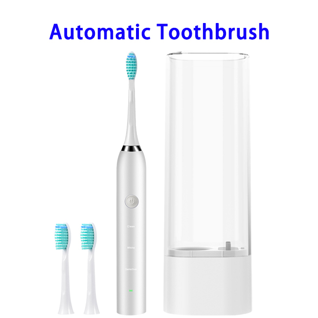 IPX7 Waterproof Rechargeable Sonic Electric Toothbrush with UV Disinfection Box