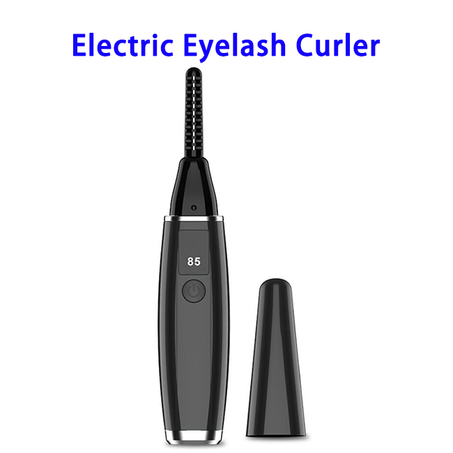 New Arrival Portable Mini Electric Heated Eyelash Curler(Black)