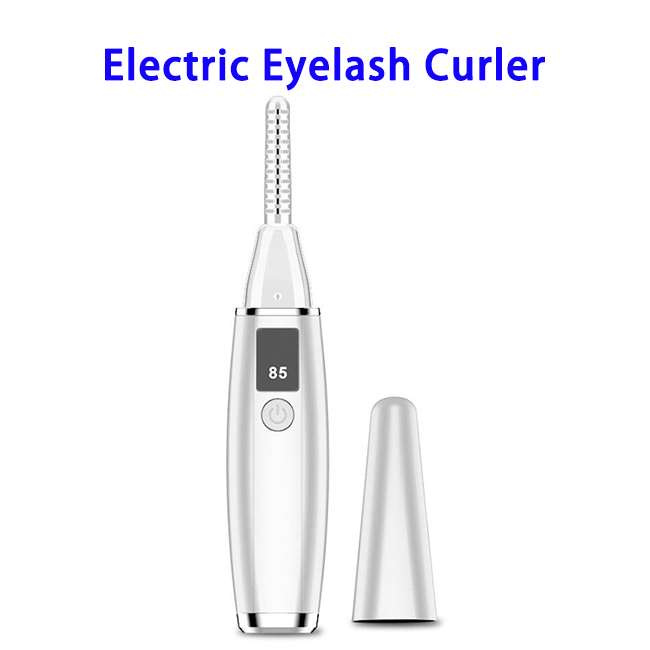 New Arrival Portable Mini Electric Heated Eyelash Curler(White)