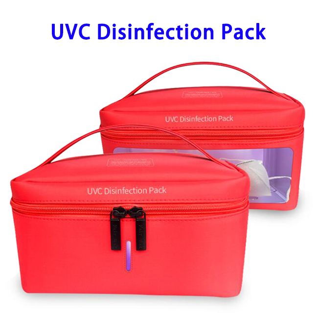 New Arrival Mobile Phone Portable UV Light Sterilizer Bag(Red)
