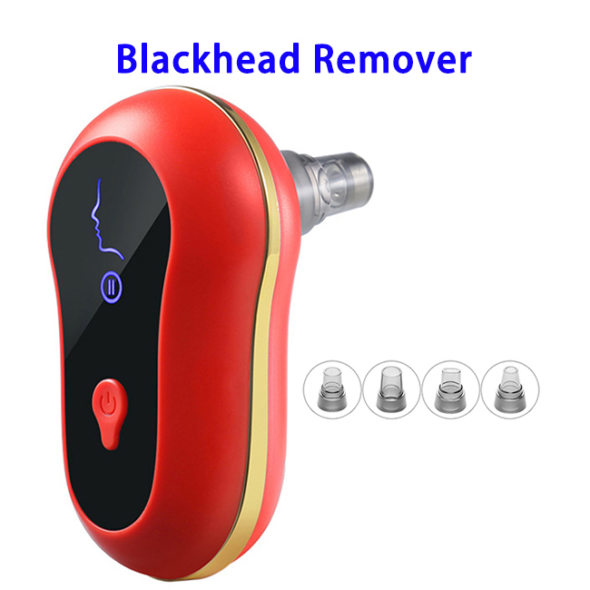Hot Seller Facial Blackhead Removal Pore Nose Cleaning Blackhead Remover Vacuum(Red)