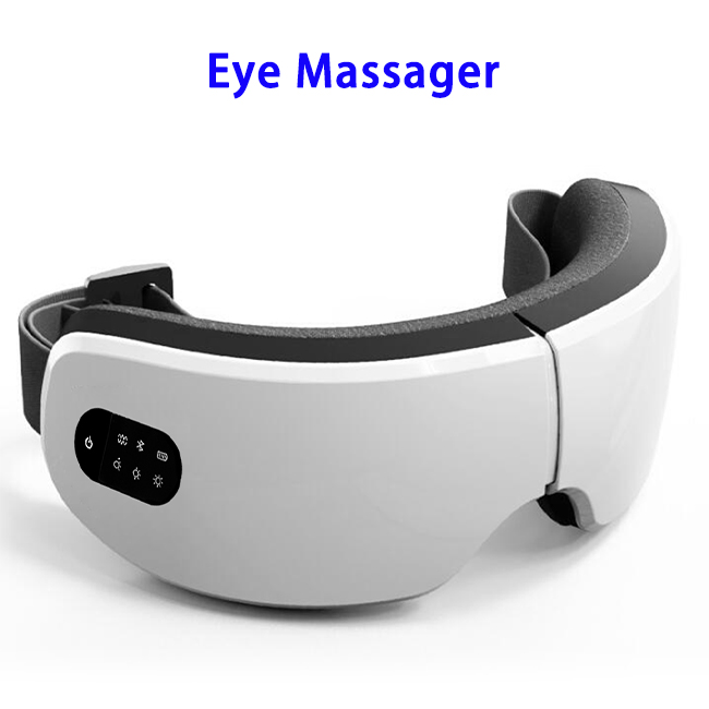 Hot Selling Sonic Vibration Eye Massager For Relieve Eye Strain Dark Circles Bluetooth Music Connection