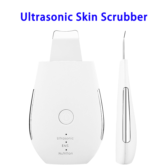 Portable Electric Facial Dead Skin Peeling Machine Professional Sonic Face Cleaning Spatula Ultrasonic Skin Scrubber 