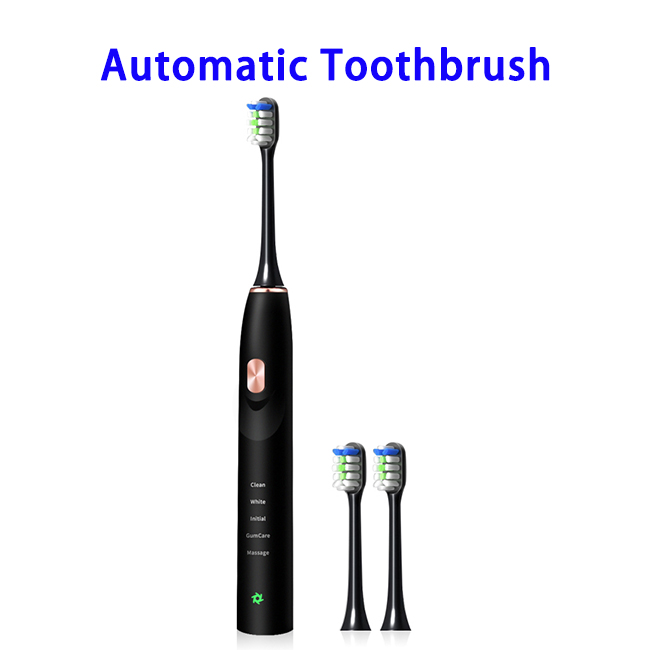 Portable Battery Operated Easy Carry Custom Toothbrush Smart Travel Automatic Toothbrush Manufacturer(Black)