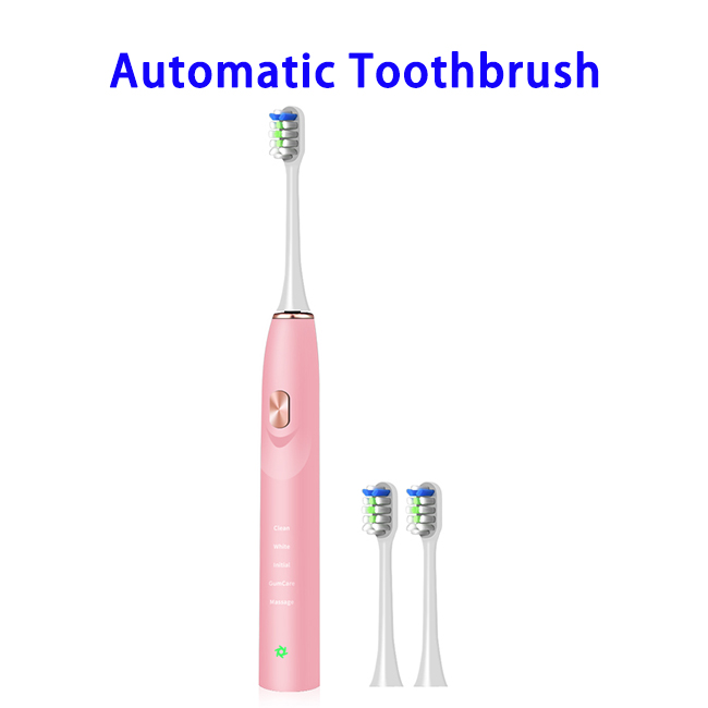 Portable Battery Operated Easy Carry Custom Toothbrush Smart Travel Automatic Toothbrush Manufacturer(Pink)