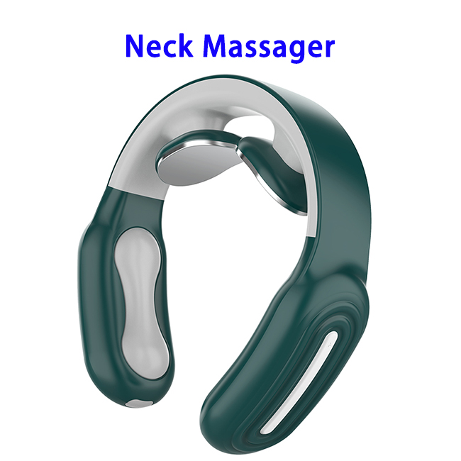 Neck Massage Neck Massager Cordless with Heat Smart Portable Electric Neck Massager 6 Modes & 30 Intensity Shiatsu Relax Massage(Green)