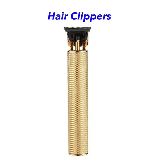 New Arrival USB Rechargeable T Blade Beard Trimmer Hair Clippers Trimmer for Men(Gold)