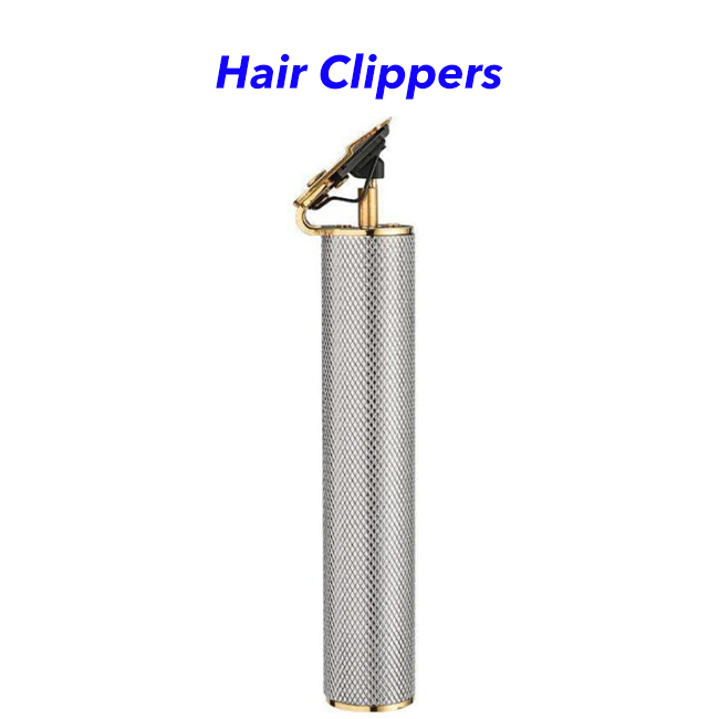 New Arrival USB Rechargeable T Blade Beard Trimmer Hair Clippers Trimmer for Men(Silver)