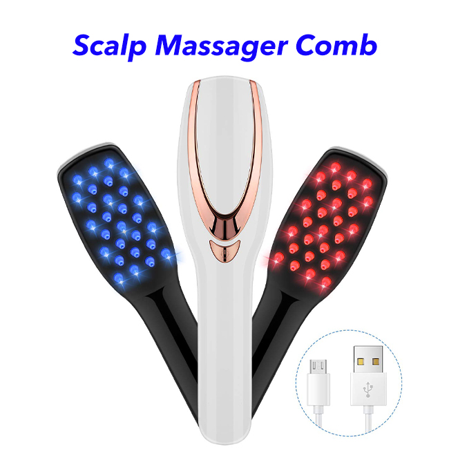 New Arrival Hair Brush Electric Heat Scalp Hair Massager Comb