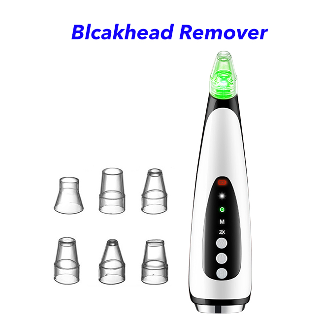 Facial Pore Clean Nose Strip Electric Vacuum Blackhead Remover Vacuum(Black)