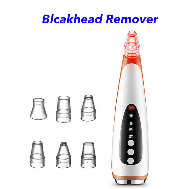 Facial Pore Clean Nose Strip Electric Vacuum Blackhead Remover Vacuum(Rose Gold)