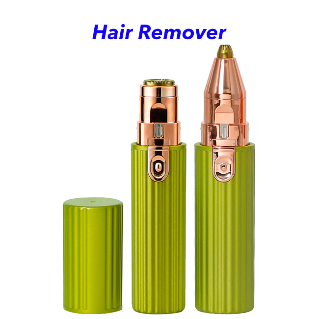 New Arrival Hair Remover Eyebrow Razor Rechargeable Electric Eyebrow Trimmer(Green)